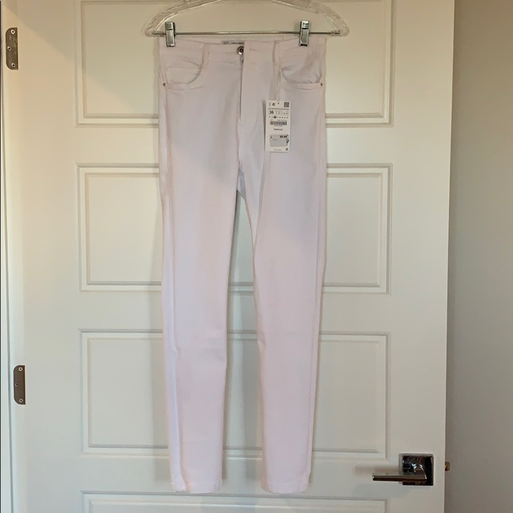 Zara White Jean, High Waist Skinny - 4 US, 36 EUR